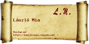 László Mia névjegykártya